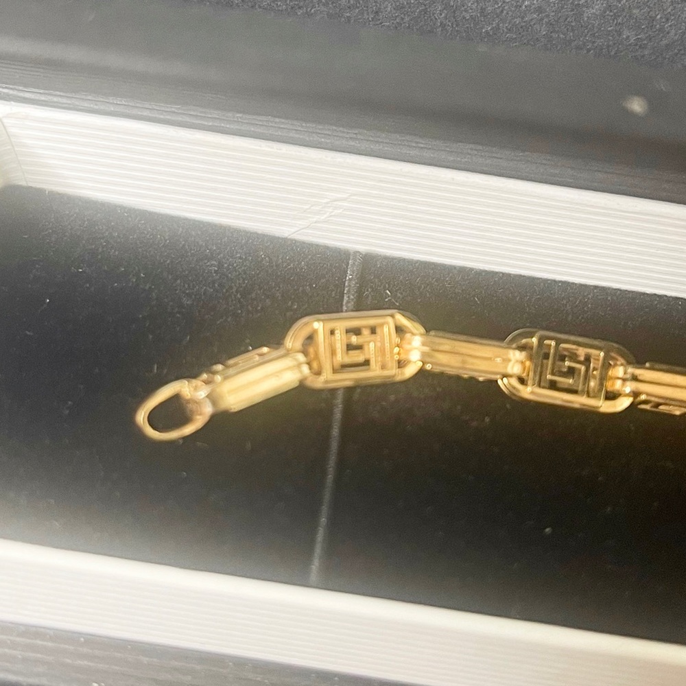 3D Italian gold bracelet